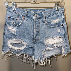 Levi's High Rise Denim Shorts